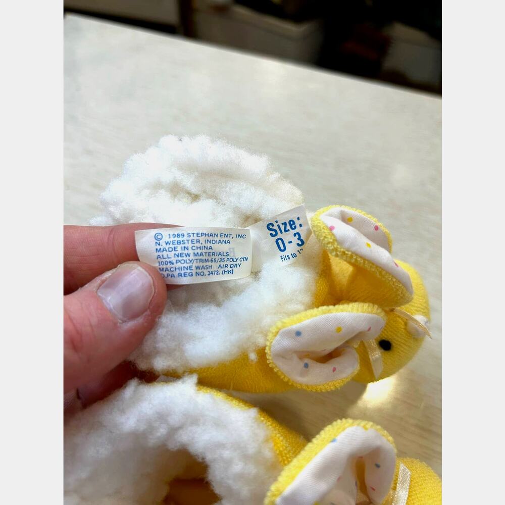 Spring Baby Rabbit Booties (yellow) - 0-3mo - NWT - Picture 2 of 4